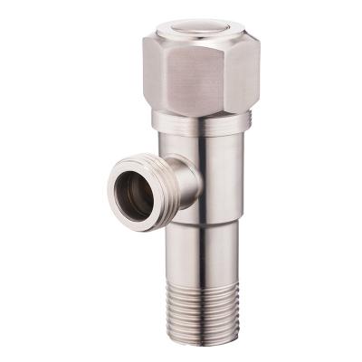 China Without Diverter Good Quality 304 Stainless Steel Angle Valve 1/2 Inch Brass Quick-open Cartridge  Inexpensive And Durable Angle Valves for sale