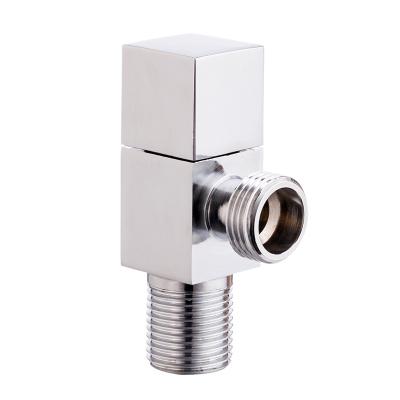 China Without Diverter Bathroom Accessories Brass Angle Valve  Zinc Handle Brass Body High Quality Brass Cartridges Angle Valve 1/2 Inch for sale