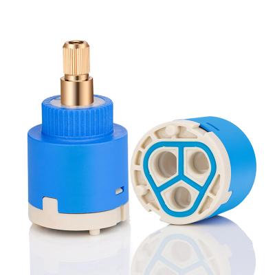 China Modern Blue Ceramic Cartridge  Bathroom Special For Shower And Mixed Water Heater Brass Stem Faucet Thermostatic Cartridge for sale