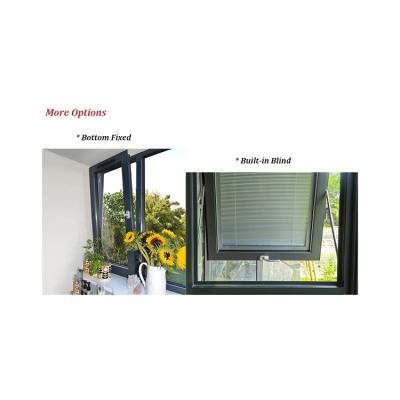 China Thermal Break Aluminum Casement Windproof Windows With Brand Accessories With Mosquito Net for sale