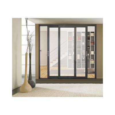 China Waterproof Aluminum Lowering Aluminum Sliding French Doors Track Design Balcony Living Room Door Aluminum Sliding Door For Living Room for sale