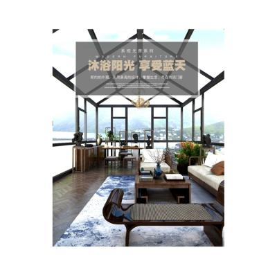 China Modern aluminum frame sunroom glass tempered glass is suitable for solarium solarium for sale