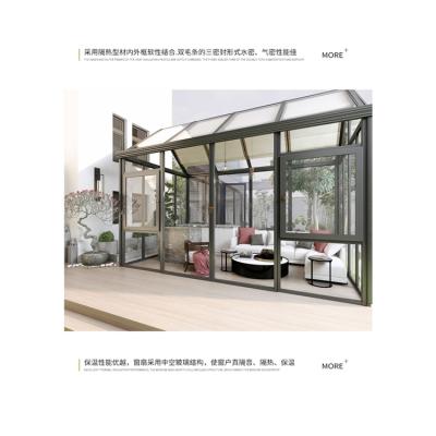 China Modern Custom Aluminum Glass Solarium Home Prefab Solarium for sale