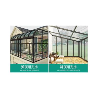 China Modern Unique Glass Conservatory Glass Conservatory Prefabricated Aluminum Glass Conservatory Glass for sale