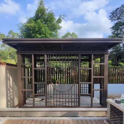 China Contemporary Customized Modern Outdoor Aluminum Pergola Gazebo For Garden With High Quality for sale