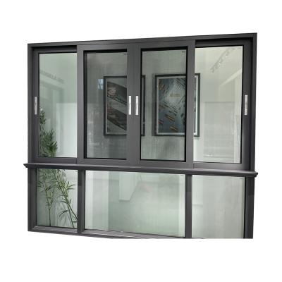 China Hieat Insulation Quality Assuranc108 Series Thermal Break Aluminum Window With Screen Net for sale