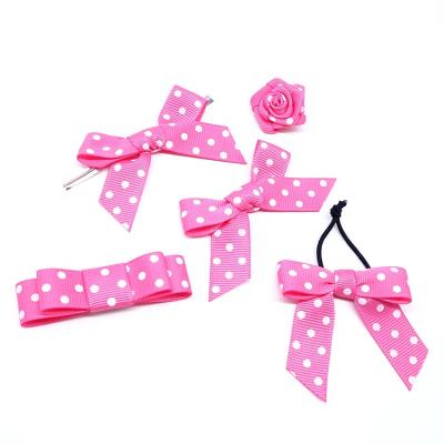 China Wholesale Grosgrain Gift Box Grosgrain Ribbon Bow Polyester Ribbon Wrapping Bows Pre Made Ribbon Bow for sale