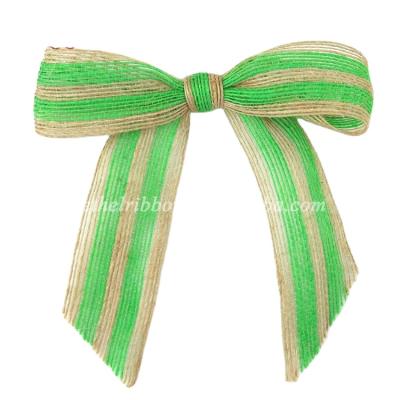 China Floral Wholesale Factory Customized Jute Ribbon Bow For Wrapping for sale