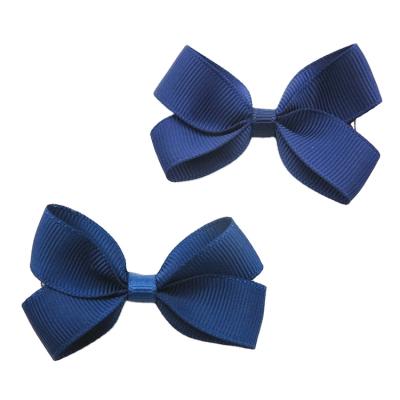 China Direct Wholesale 2.5 Inch Ribbon Bows Baby Hair Bows Nice Hair Clip Styles HB003 for sale