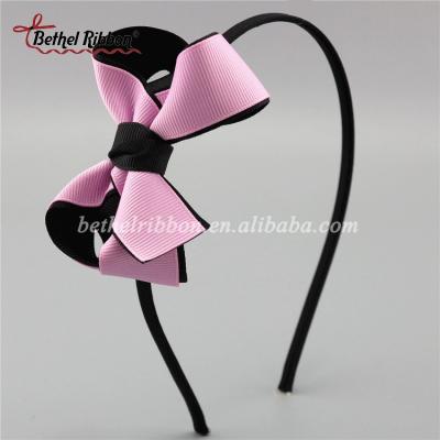 China Fabric Factory Price High Quality Ribbon Bows Kid Hair Accessory for sale