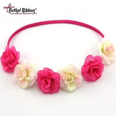 China Custom Fabric Baby Flower Kid's Head Band for sale