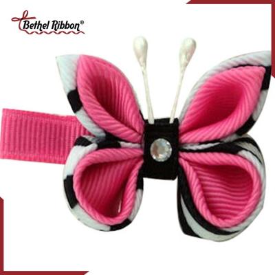 China Snap Hair Decorative Barrette Metal Hair Bow Clips Ribbon Bow Tie Wholesale Hair Grips for sale