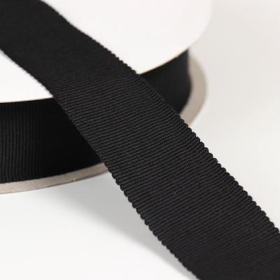 China High Quality Solid Color Rayon Grosgrain Ribbon Cotton Hat Band High Tenacity Custom Ribbon For Shoes Or Apparel for sale