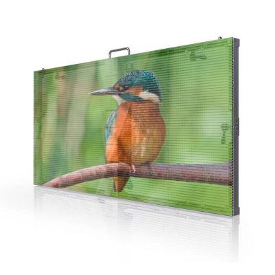 China Indoor Brilliant Transparent LED Screen Indoor LED Advertising Digital Signage And Displays Full Color led Screen for sale