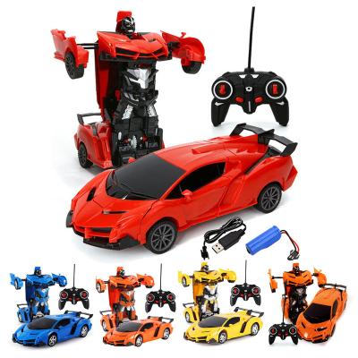 China Hot Selling RC Hobby 1:16 Led Car Radio Control Remote Control Deformed Remote Control Toys for sale