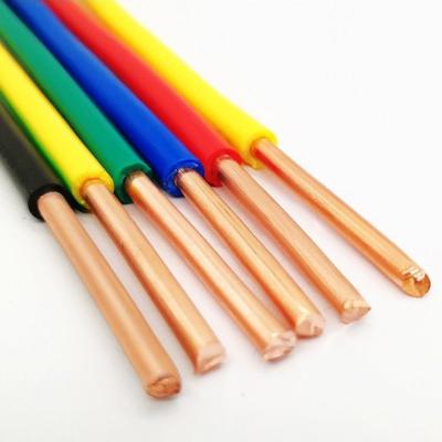 China Underground 1.5mm 2.5mm 4mm 6mm 10mm PVC Insulation Fio Eletrico Flexivel Electrical Wire Te koop