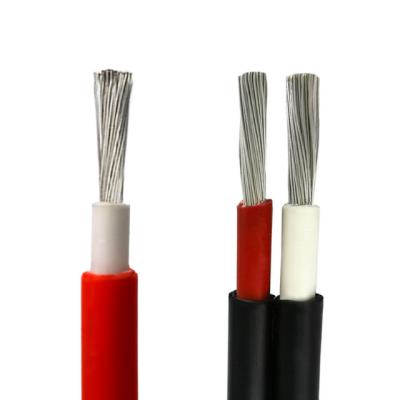 China Power Station TUV Approval Solar Panel Battery Wires 4MM2 6MM 8MM Red Black DC 10MM2 PV Solar Cable for sale