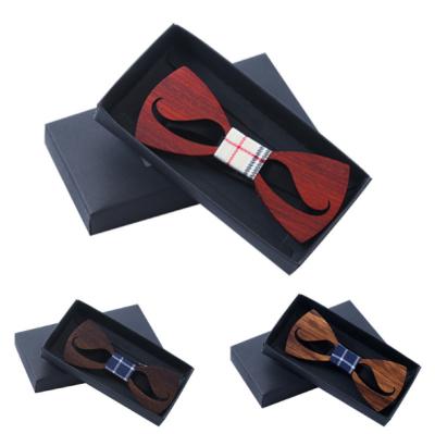 China Wood Necktie Verified Creative Wedding Bow Tie Bowtie Handmade Customized Solid Wood for sale