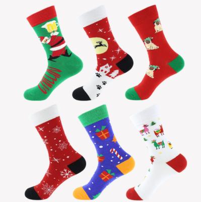 China New Christmas Viable Socks Men's and Women's Moose Socks Fashionable Personality Soft Socks for sale