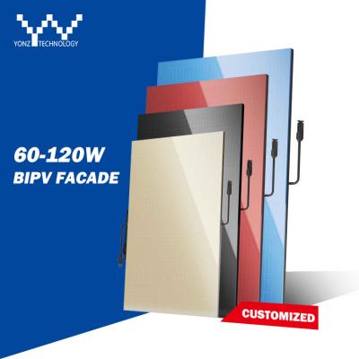 China Factory Price 100 Watt BIPV Facade YONZ Bipv Panels 120 Watt Bipv Glass Facade For Building Solar Panel Manufacturers China for sale