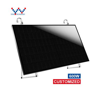 China YONZ home factory 600W upright grid-tied balcony solar system with 600W microinverter for sale