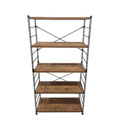 China (Height)Adjustable Home Kitchen Use Large Storage Shelf 4 Tier Compact Universal Wooden Racks Shelves for sale