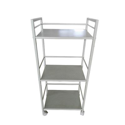 China Wholesale Sustainable 3-Tier Metal Trolley Organizer Cart For Office Mobile Rolling Kitchen for sale