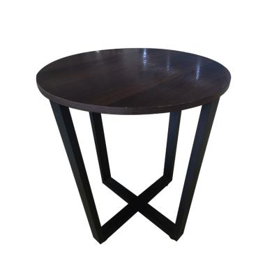 China Modern Round Coffee Tea Coffee End Table Furniture Design Modern Single MDF Round End Table Set for sale