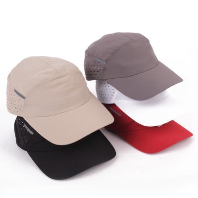 China High Quality Waterproof Curved Brim Color Pattern Nylon Breathable Baseball Caps With Custom Logo for sale