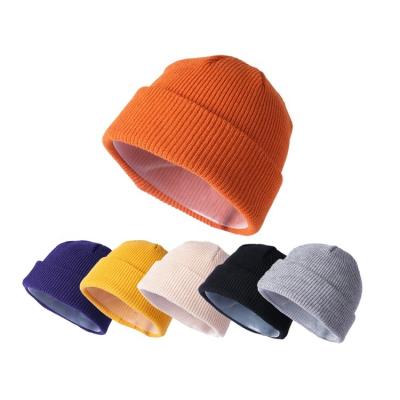 China Wholesale JOINT Recycled Acrylic Short Women Knitted Fisherman Polyester Men Beanie Winter Hat for sale