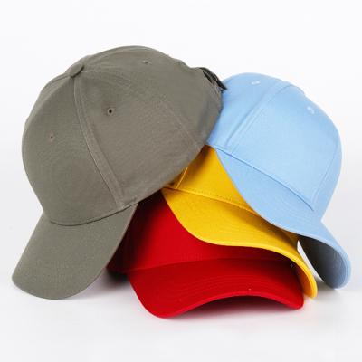 China Wholesale Plain Cotton 6 Panel White Yellow Logo Women Baseball Cap Hats COMMON for sale