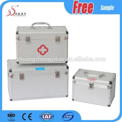 Chine Utilisation en aluminium de famille de boîte de kit de premiers secours de bouclier le grand espace de 12 pouces à vendre