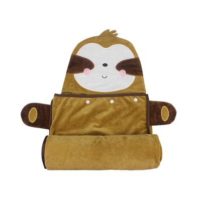 China Hudson Baby Unisex Fleece and Toddler Face Plush Hooded Animal Blanket for sale