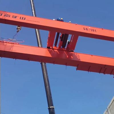 China Bridge Crane Perennial Manufacture and Sales Crown Block Remote Control Over Moving QD Double Girder Crane Workshop for sale