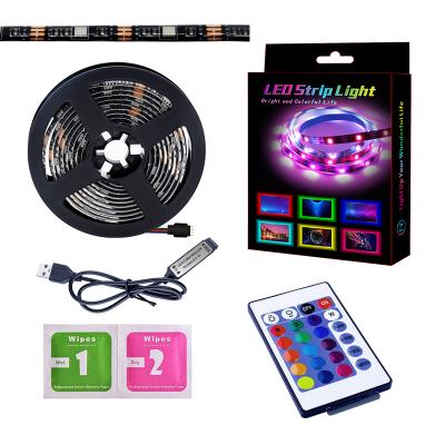 China Residential Customizable 3m IP20 TV Non-waterproof Led Strip Light SMD5050 RGB Led Strip Light for sale