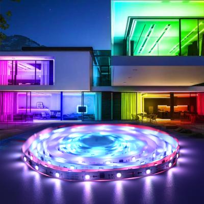 China LANDSCAPE 5050 RGB Symphony LED Strip Lights With 30LEDs/m DC12V Bluetooth App Control Smart Led Light Strip for sale