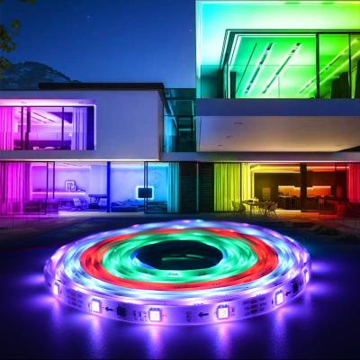 China LANDSCAPE Customize 1M 5050 RGB Programmable Led Strip 1903IC Cable Led Strip DIY Led Lights for sale