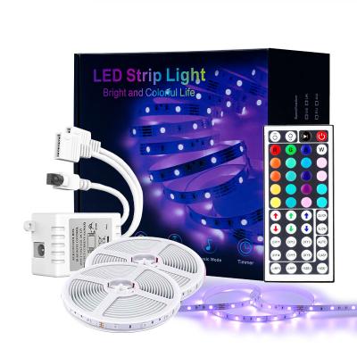 China LANDSCAPE 16.4ft 44 Keys IR RGB Remote Controller 12V Power Supply Led Strip Light For Bedroom Home Kitchen for sale