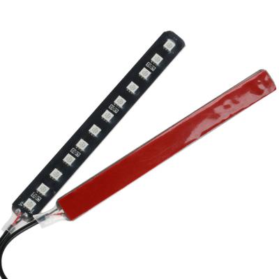 China FPC CE, RoHS Certified 2PCs 12LEDs Atuto Ambient Colorful Light Strip For Beautifying Vehicle for sale