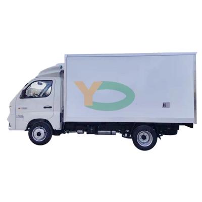 China Electric doors and windows 1 ton mini refrigerated truck freezer ice cream refrigerated truck for frozen food transport for sale