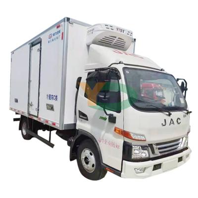 China Doors and Windows Meat Transport Freezer Vehicle Chassis Electric Dump Trucks Diesel All Wheels Refrigerator Truck for sale