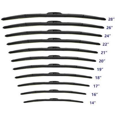 China 98% Universal Best Wiper Blade Water Repellent Rubber Wiper Blades Chrome for sale