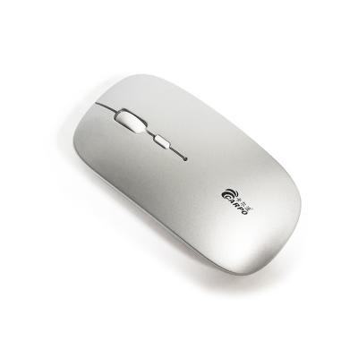 China New Slim Rechargeable Wireless Mouse Mute Glow Notebook 2.4g USB Silent Wireless Mouse for sale