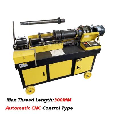 China Construction CNC automatic type lengthened 200/250/300/400mm automatic threading machine for deformed iron rod bar, rebar for sale