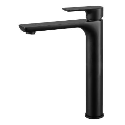 China Factory Direct Modern Intensifying Brass Metered Gray Bathroom Basin Washbasin Faucet Dark Black Zinc Alloy Faucets Factory for sale