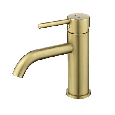 China Factory Direct Gold Modern Brass Black Sink Basin Faucet Bathroom Metered Cold Designer Faucets for sale