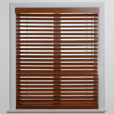 China Factory Price Excellent Quality 25mm CLASSIC Wooden Slat Timber 50mm Venetian Blinds for sale