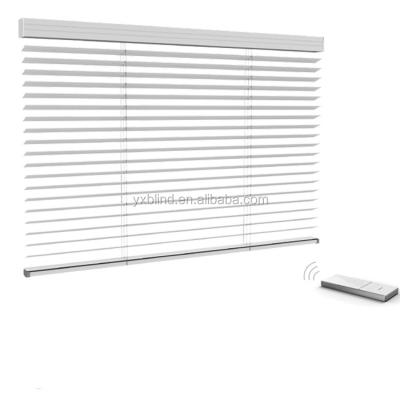 China wholesale price waterproof motorized real wooden venetian blind with 35mm tubular motor for sale