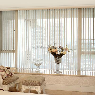 China Anti-UV and adjust pure color light high quality white hanas vertical shades to home decoration for sale