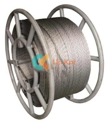 China Cables de acero ligero de 8/12 hebras de 11 mm para cableado de un solo conductor u OPGW en venta